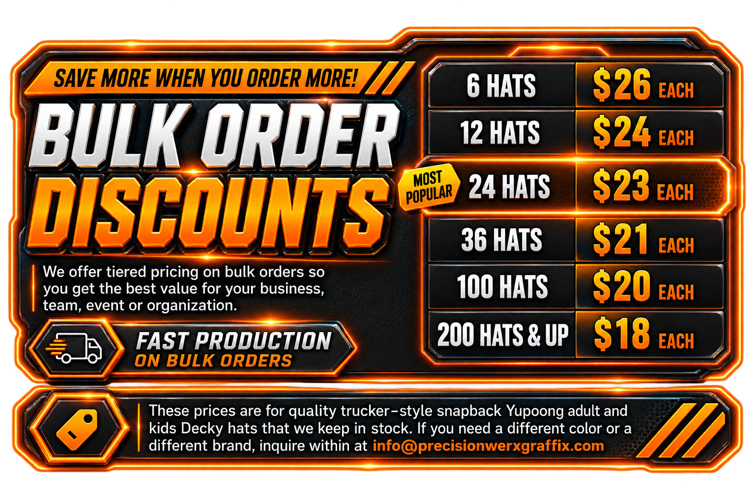 Bulk Order Discounts